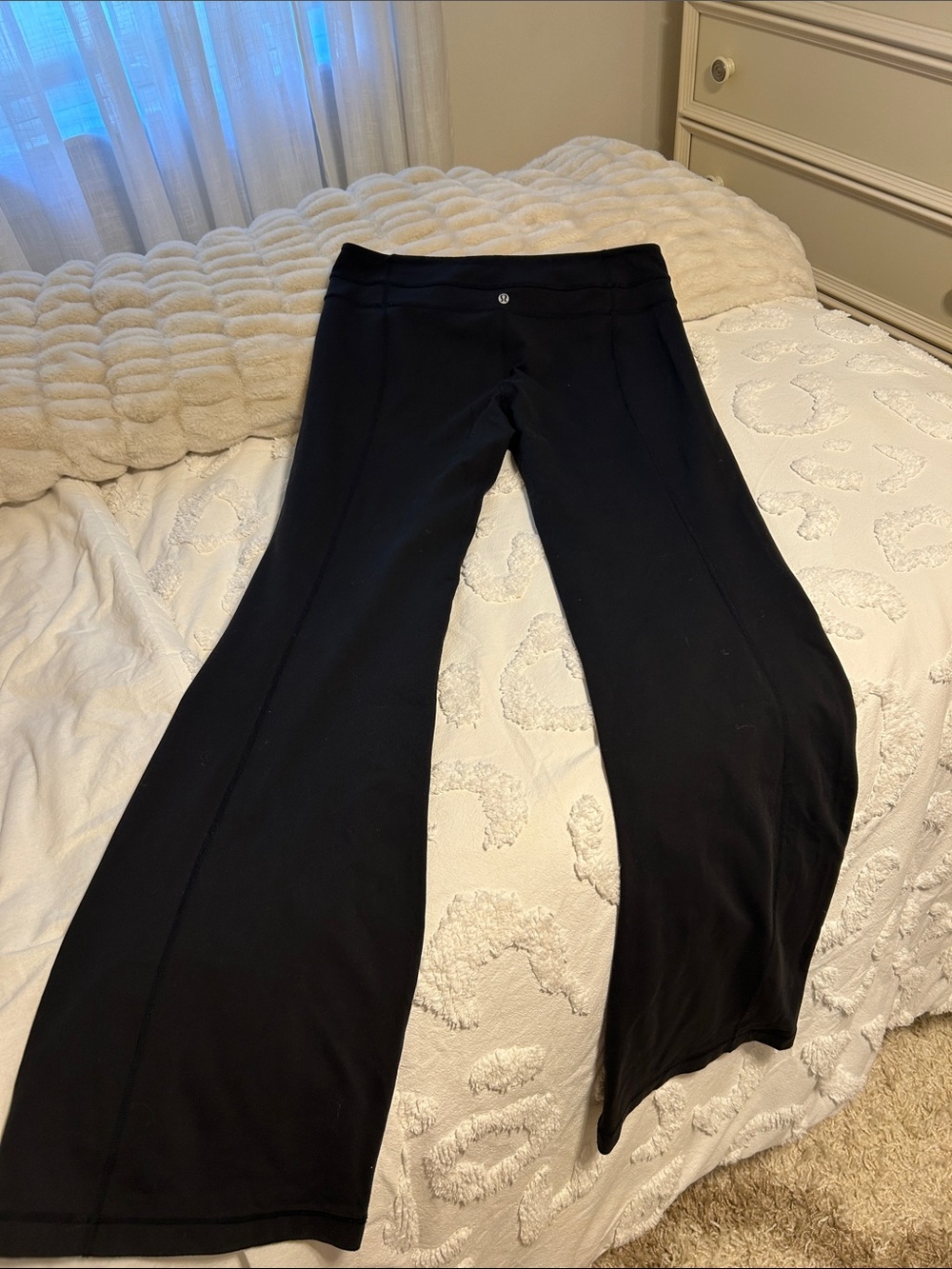 lululemon athletica Black Wide-Leg Flare Pants